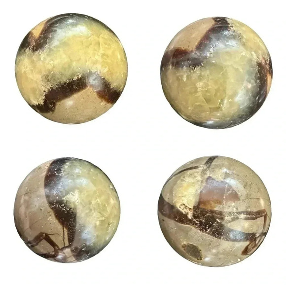 Natural Stone Crystal Sphere Collection & Stand - Picture 5 of 7